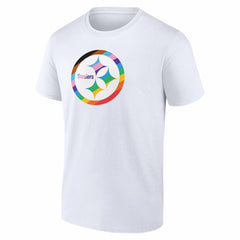 Pittsburgh Steelers Logo Pride T-Shirt - White - NFL