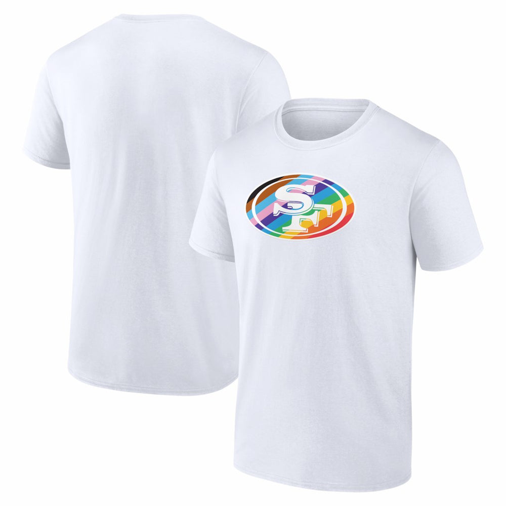 San Francisco 49ers Logo Pride T-Shirt - White - NFL