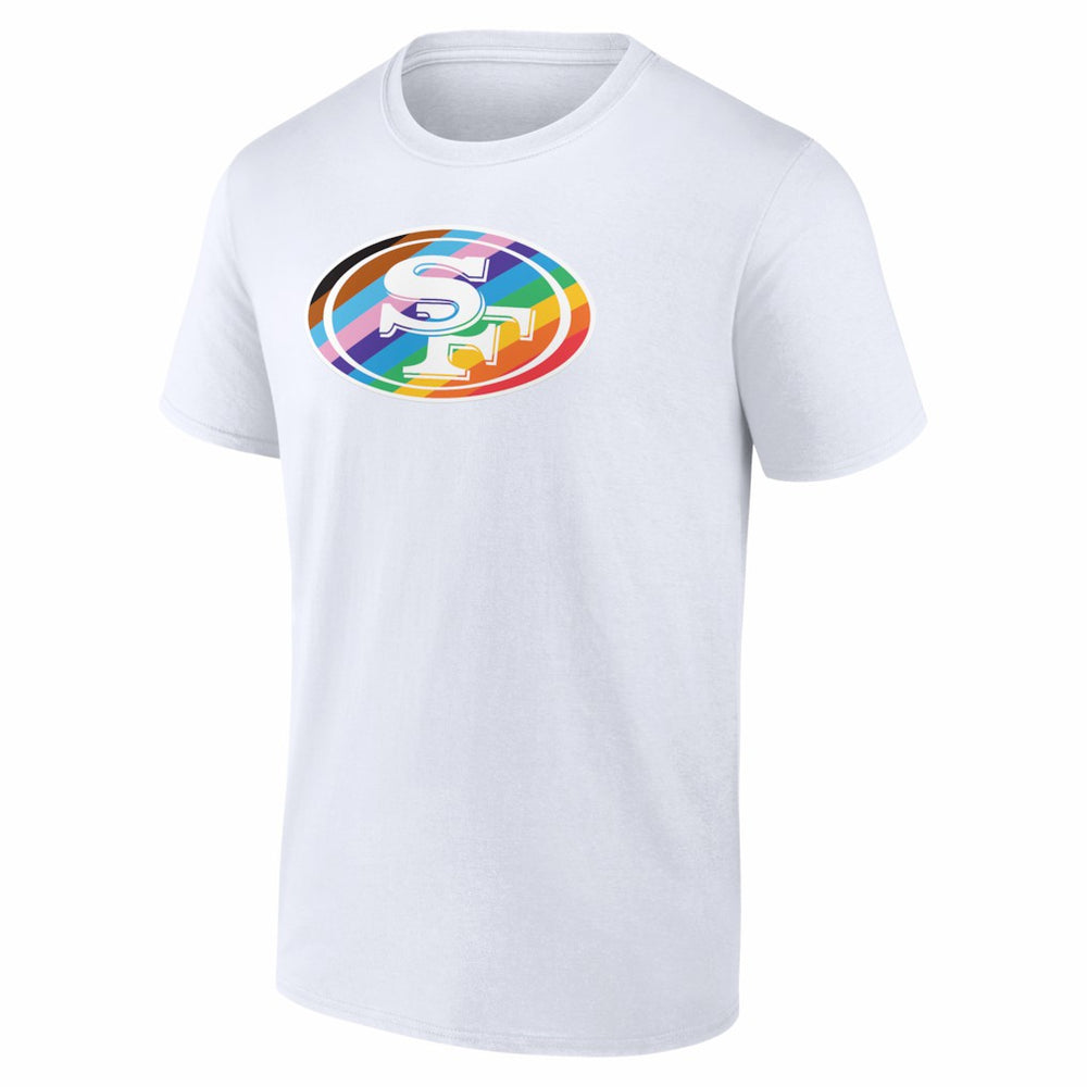 San Francisco 49ers Logo Pride T-Shirt - White - NFL