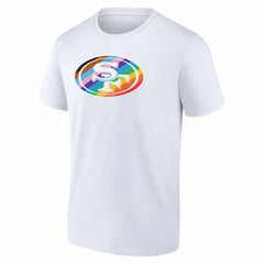 San Francisco 49ers Logo Pride T-Shirt - White - NFL