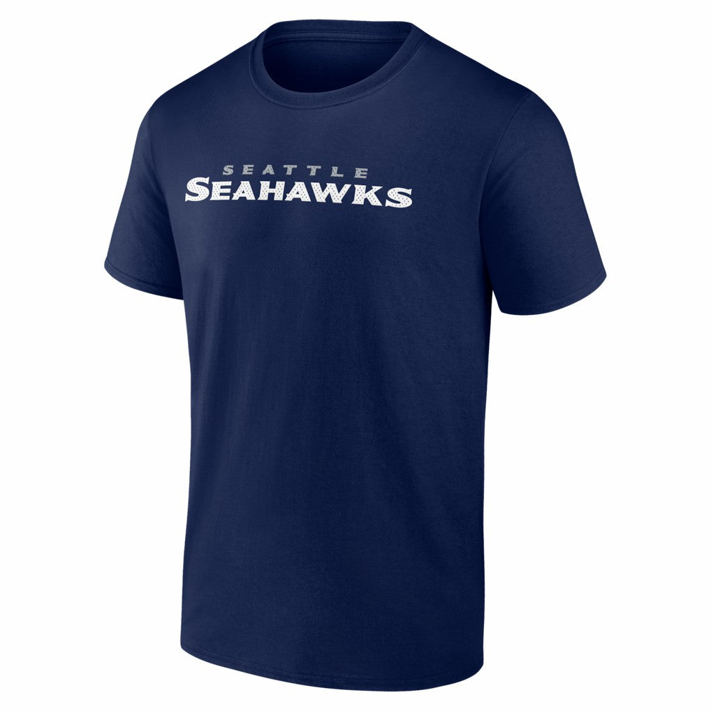 Seattle Seahawks #1 Dad Jersey T-Shirt - College Navy - NFL
