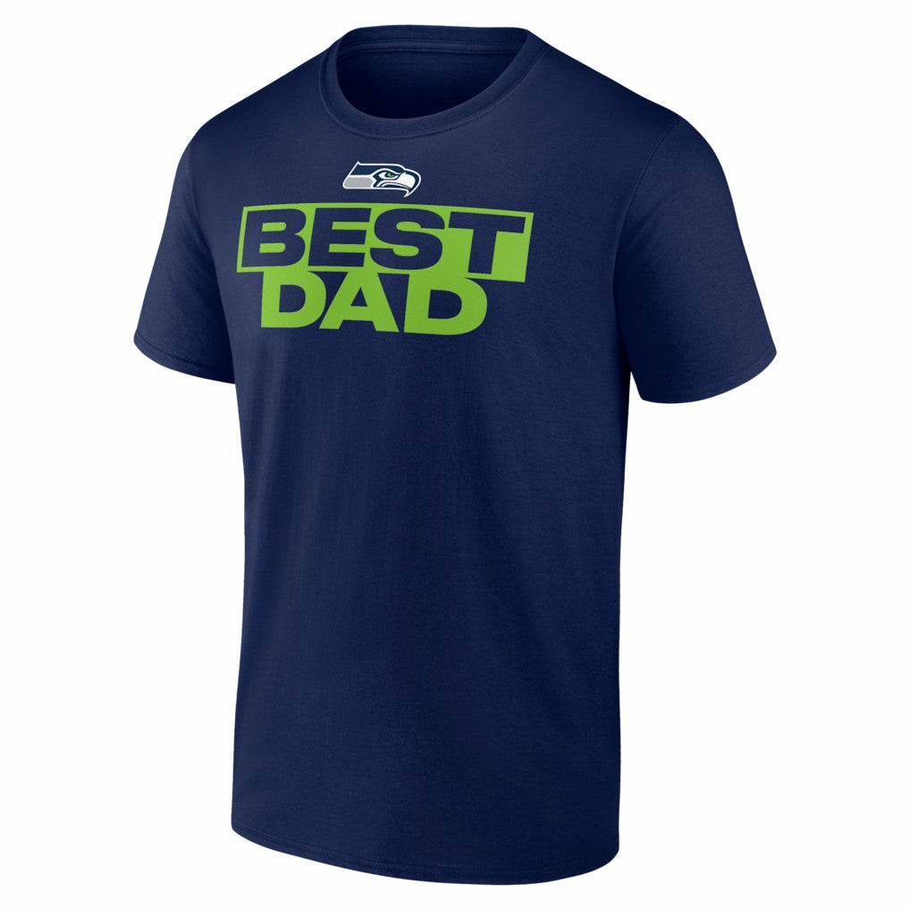 Seattle Seahawks Greatest Dad T-Shirt - College Navy - NFL