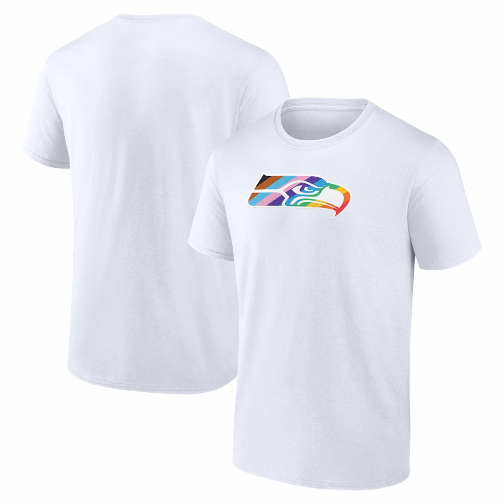 Seattle Seahawks Logo Pride T-Shirt - White - NFL