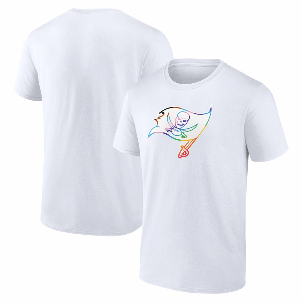 Tampa Bay Buccaneers Logo Pride T-Shirt - White - NFL