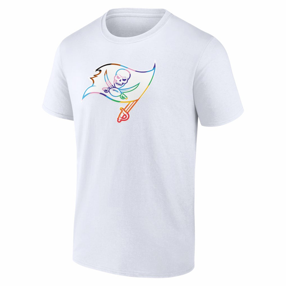 Tampa Bay Buccaneers Logo Pride T-Shirt - White - NFL