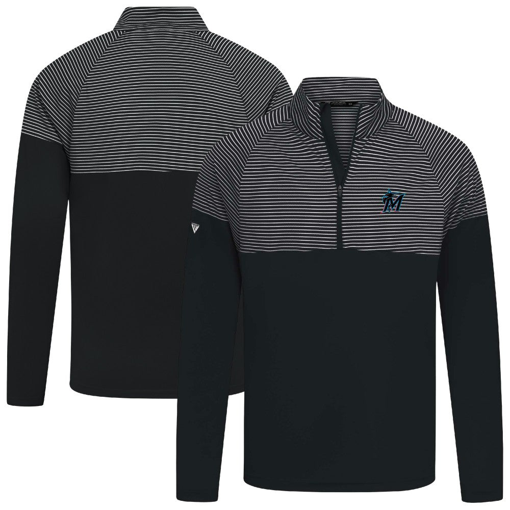 Miami Marlins Levelwear Classic Stripes Insignia 2.0 Pullover Sale