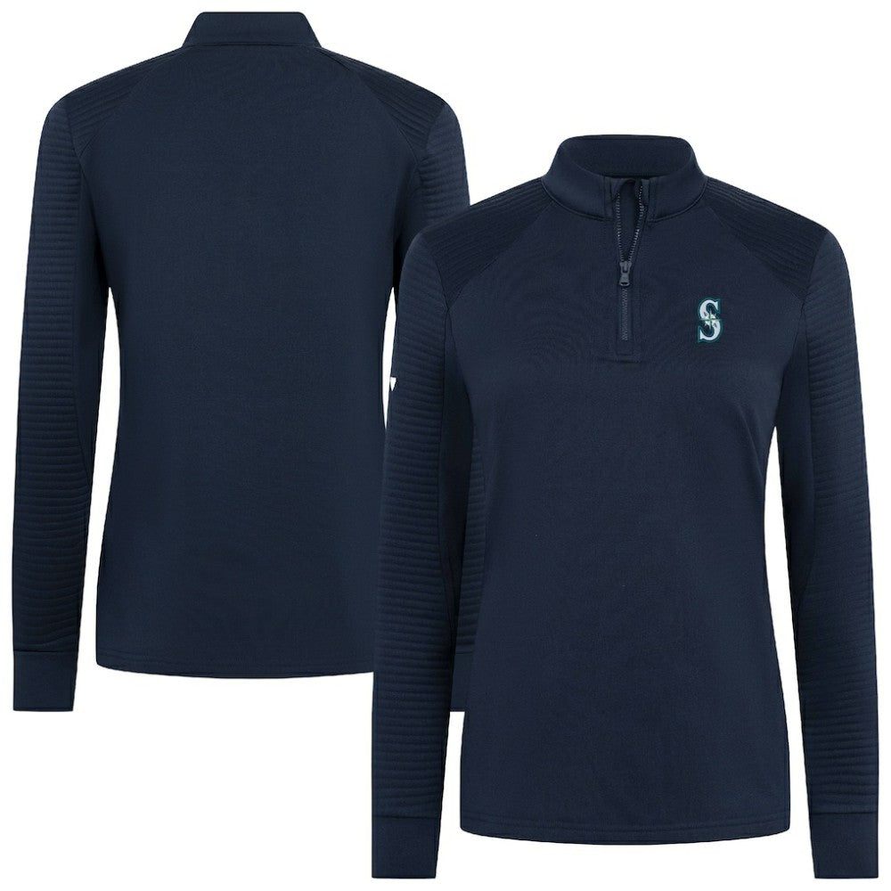 Seattle Mariners Levelwear Women's Power Insignia 2.0 Quarter-Zip Pullover Top Near Me