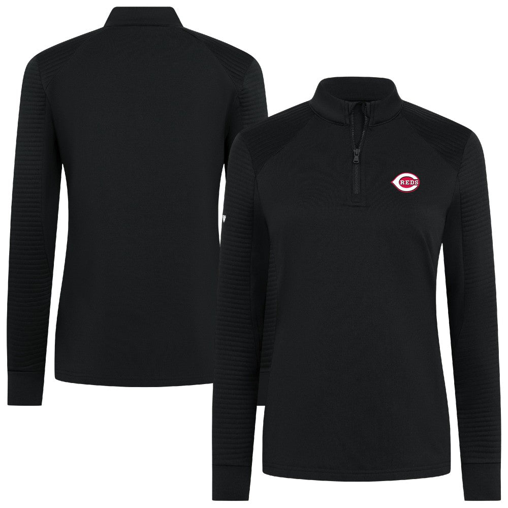 Cincinnati Reds Levelwear Women's Power Insignia 2.0 Quarter-Zip Pullover Top Online
