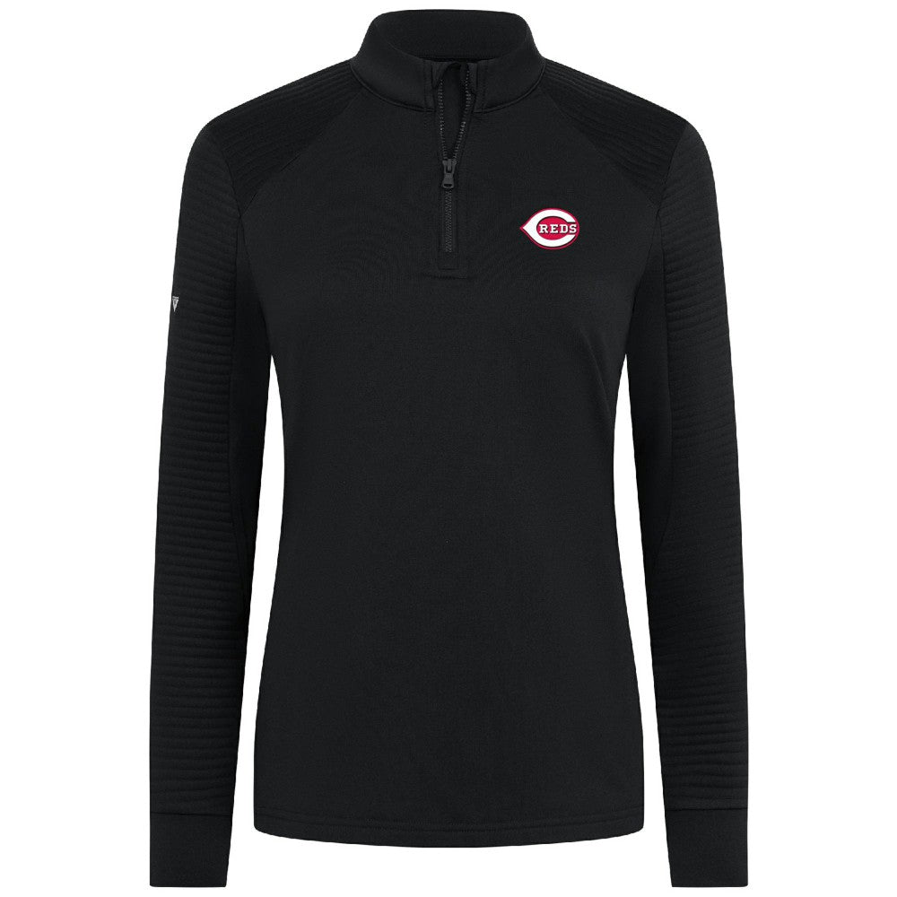 Cincinnati Reds Levelwear Women's Power Insignia 2.0 Quarter-Zip Pullover Top Online