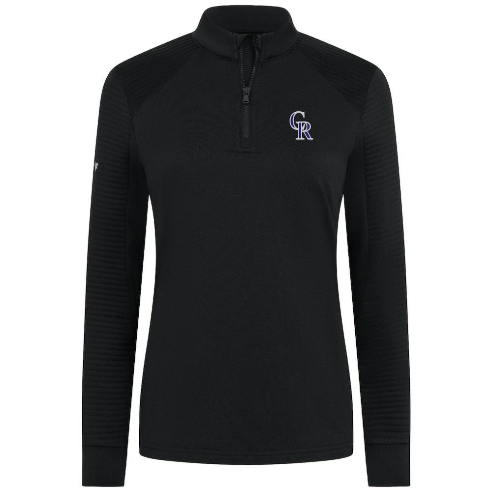 Colorado Rockies Levelwear Women's Power Insignia 2.0 Quarter-Zip Pullover Top Outlet
