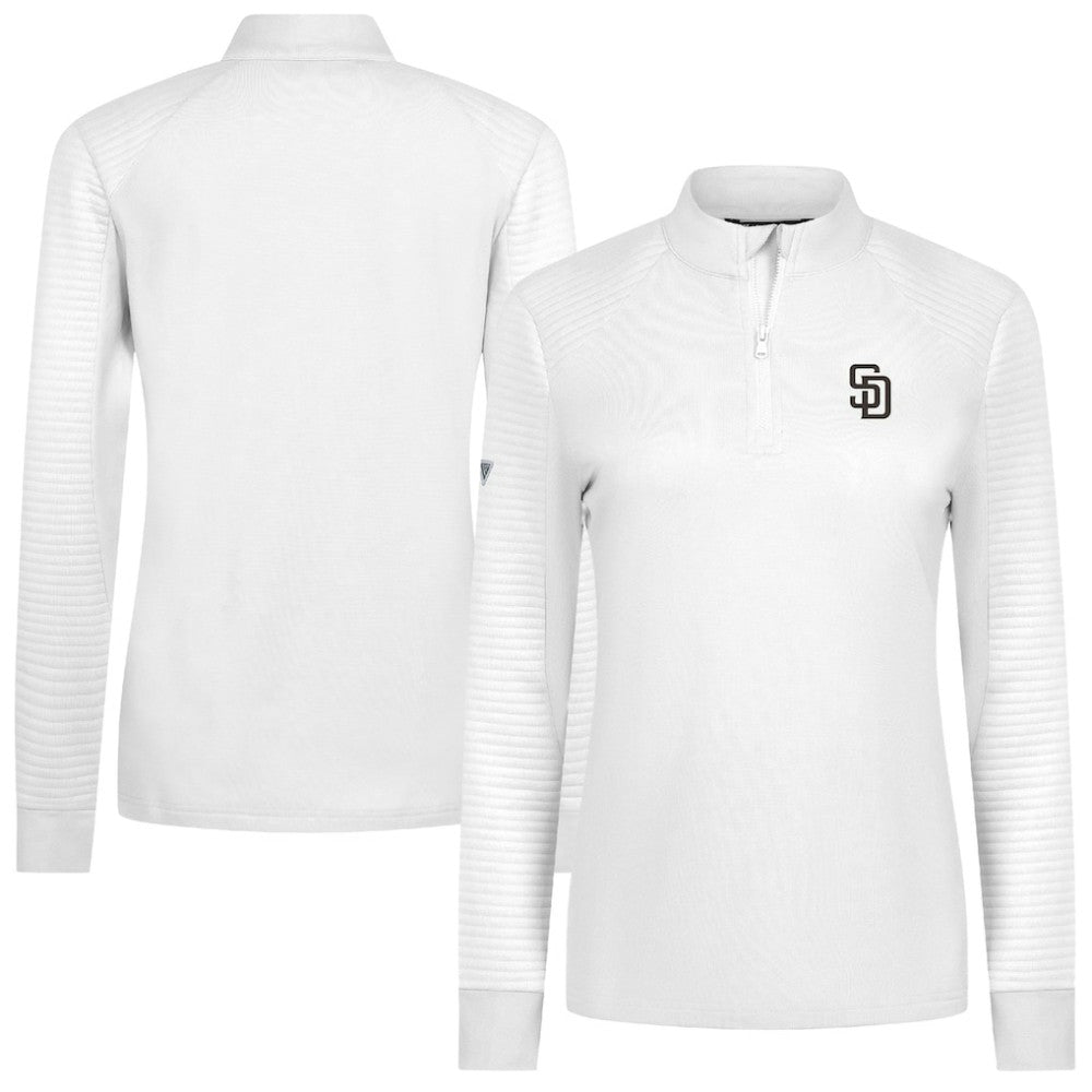 San Diego Padres Levelwear Women's Power Insignia 2.0 Quarter-Zip Pullover Top Online