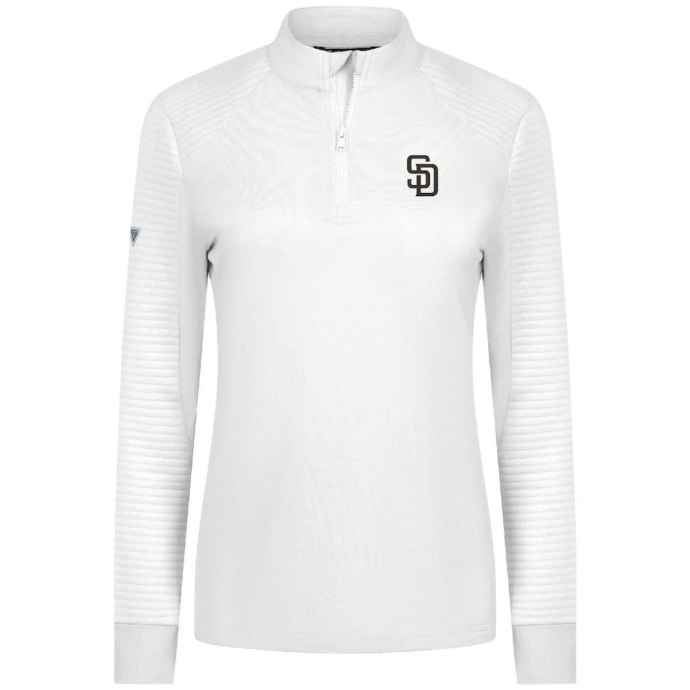 San Diego Padres Levelwear Women's Power Insignia 2.0 Quarter-Zip Pullover Top Online