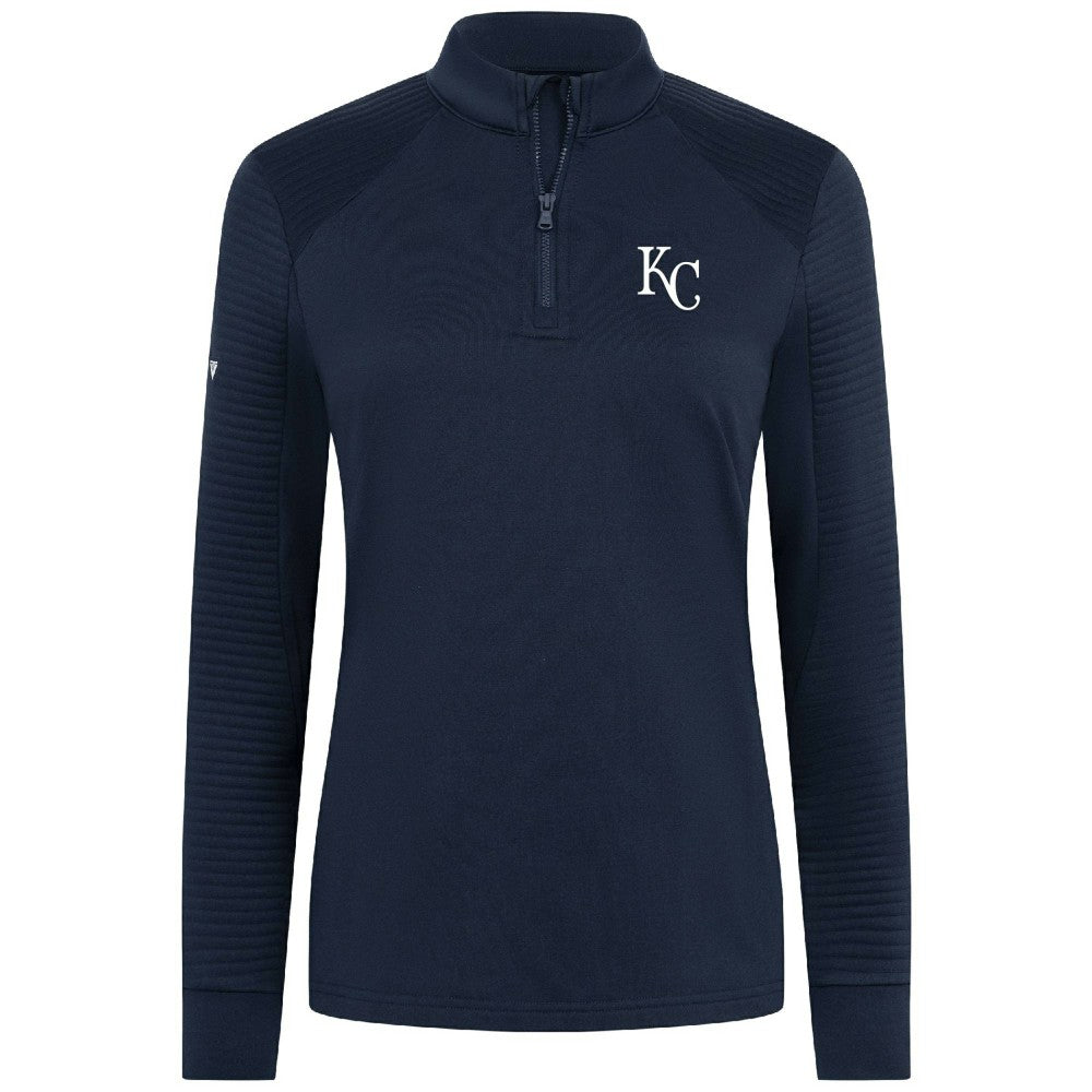 Kansas City Royals Levelwear Women's Power Insignia 2.0 Quarter-Zip Pullover Top Discount