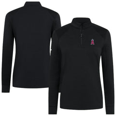 Los Angeles Angels Levelwear Women's Power Insignia 2.0 Quarter-Zip Pullover Top Sale