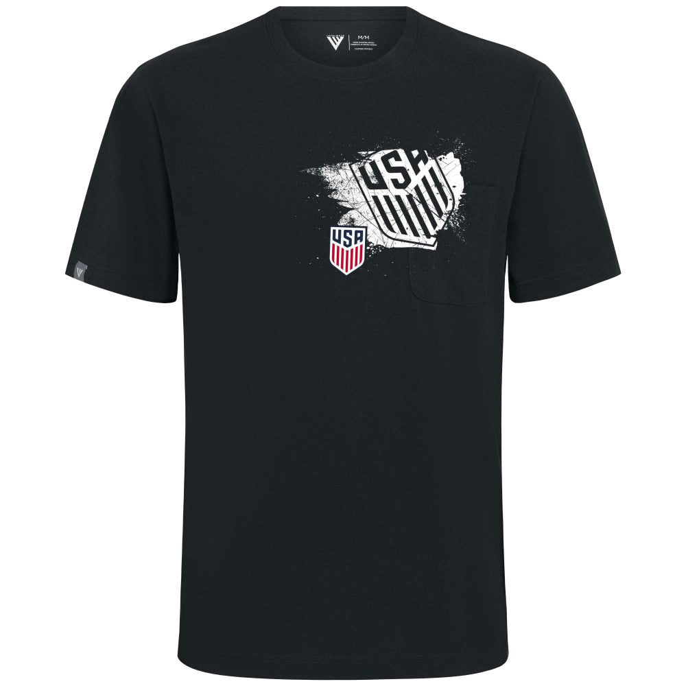 USMNT Levelwear Focal Blasted T-Shirt Black