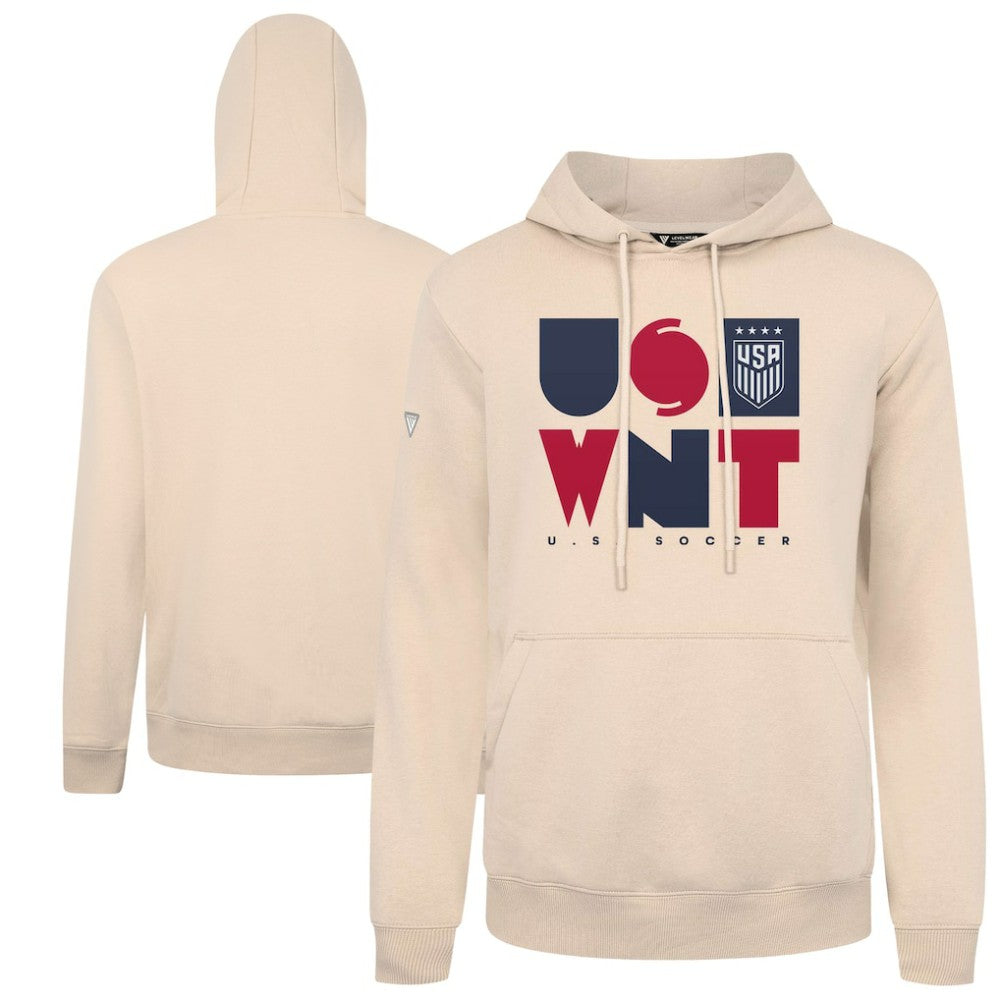 USWNT Levelwear Podium Full On Pullover Hoodie Khaki