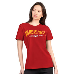 Kansas City Chiefs G-III 4Her by Carl Banks Women's Super-Slim Lightweight Winning Crew T-Shirt - Red - NFL
