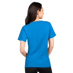 Los Angeles Chargers G-III 4Her by Carl Banks Women's Super-Slim Lightweight Winning Crew T-Shirt - Powder Blue - NFL