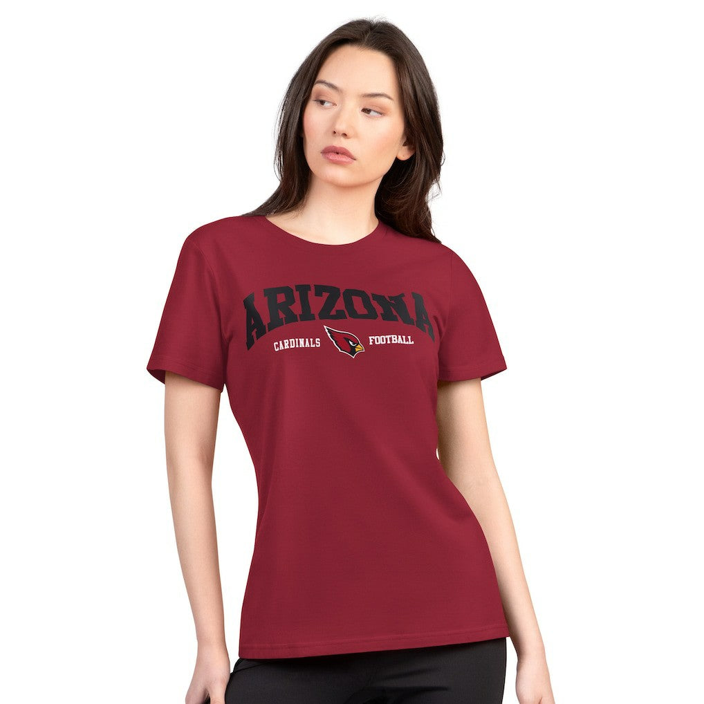 Arizona Cardinals G-III 4Her by Carl Banks Women's Super-Slim Lightweight Winning Crew T-Shirt - Cardinal - NFL