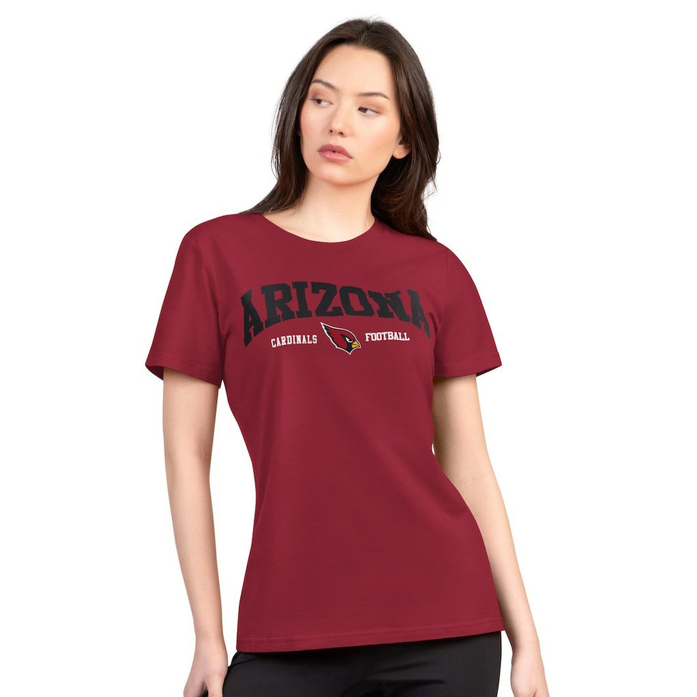 Arizona Cardinals G-III 4Her by Carl Banks Women's Super-Slim Lightweight Winning Crew T-Shirt - Cardinal - NFL
