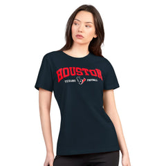 Houston Texans G-III 4Her by Carl Banks Women's Super-Slim Lightweight Winning Crew T-Shirt - Navy - NFL