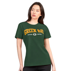 Green Bay Packers G-III 4Her by Carl Banks Women's Super-Slim Lightweight Winning Crew T-Shirt - Green - NFL