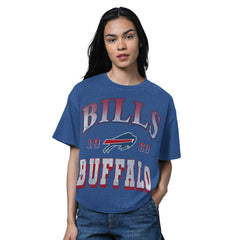 Buffalo Bills Starter Women's Oversized Hall of Fame T-Shirt - Heather Royal - NFL