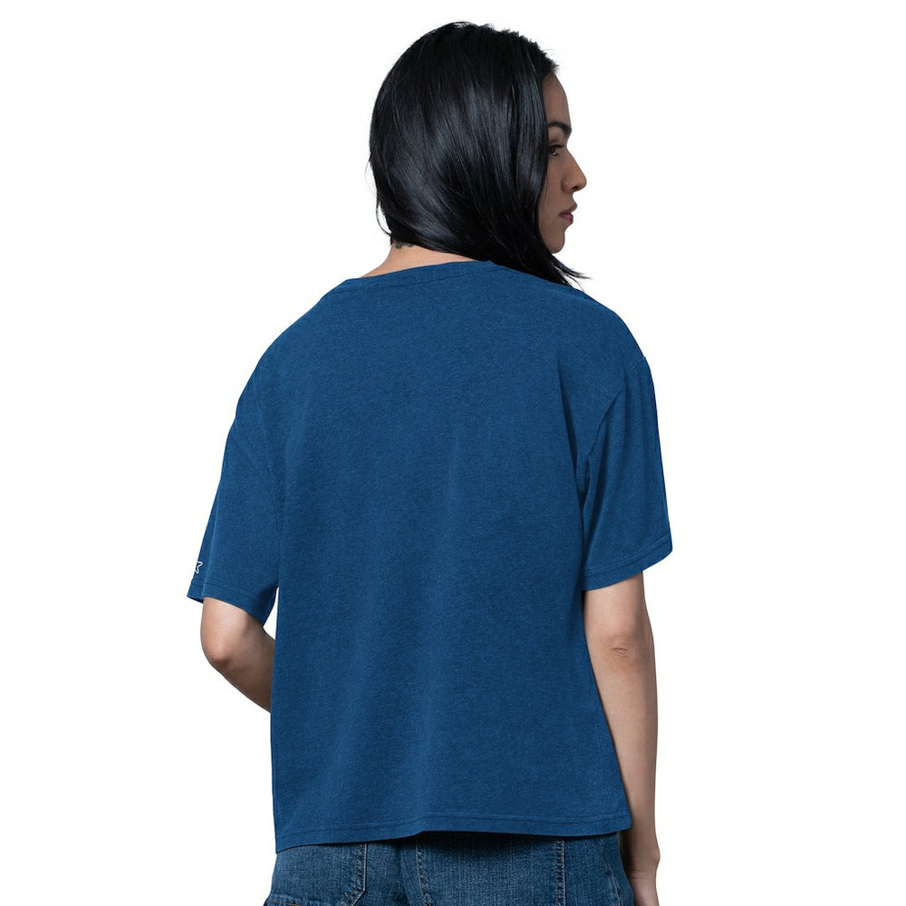 Indianapolis Colts Starter Women's Oversized Hall of Fame T-Shirt - Heather Royal - NFL