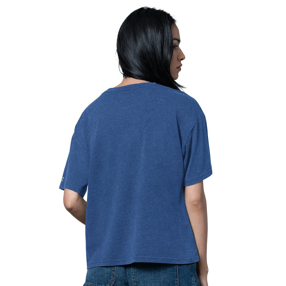 New York Giants Starter Women's Oversized Hall of Fame T-Shirt - Heather Royal - NFL
