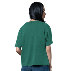New York Jets Starter Women's Oversized Hall of Fame T-Shirt - Heather Green - NFL