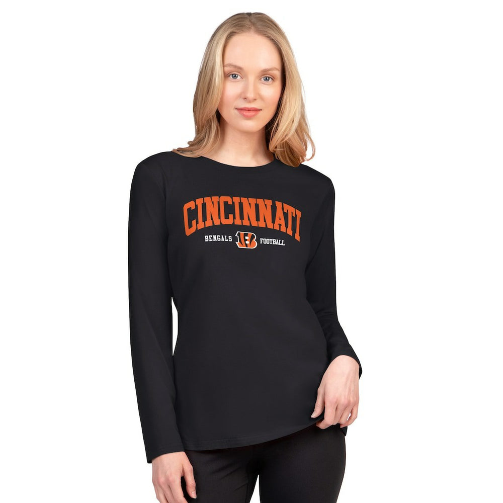 Cincinnati Bengals G-III 4Her by Carl Banks Women's Best Play Long Sleeve T-Shirt - Black - NFL
