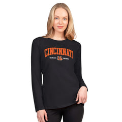 Cincinnati Bengals G-III 4Her by Carl Banks Women's Best Play Long Sleeve T-Shirt - Black - NFL