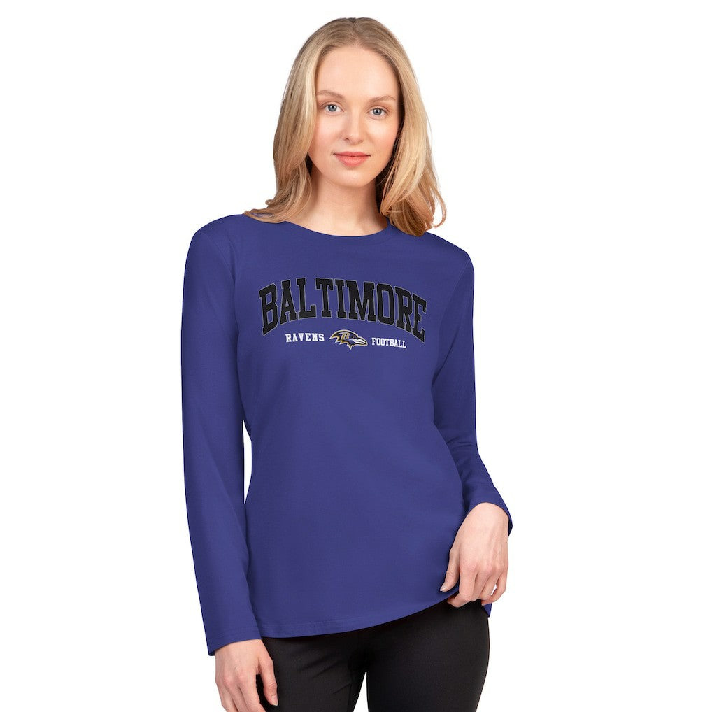 Baltimore Ravens G-III 4Her by Carl Banks Women's Best Play Long Sleeve T-Shirt - Purple - NFL