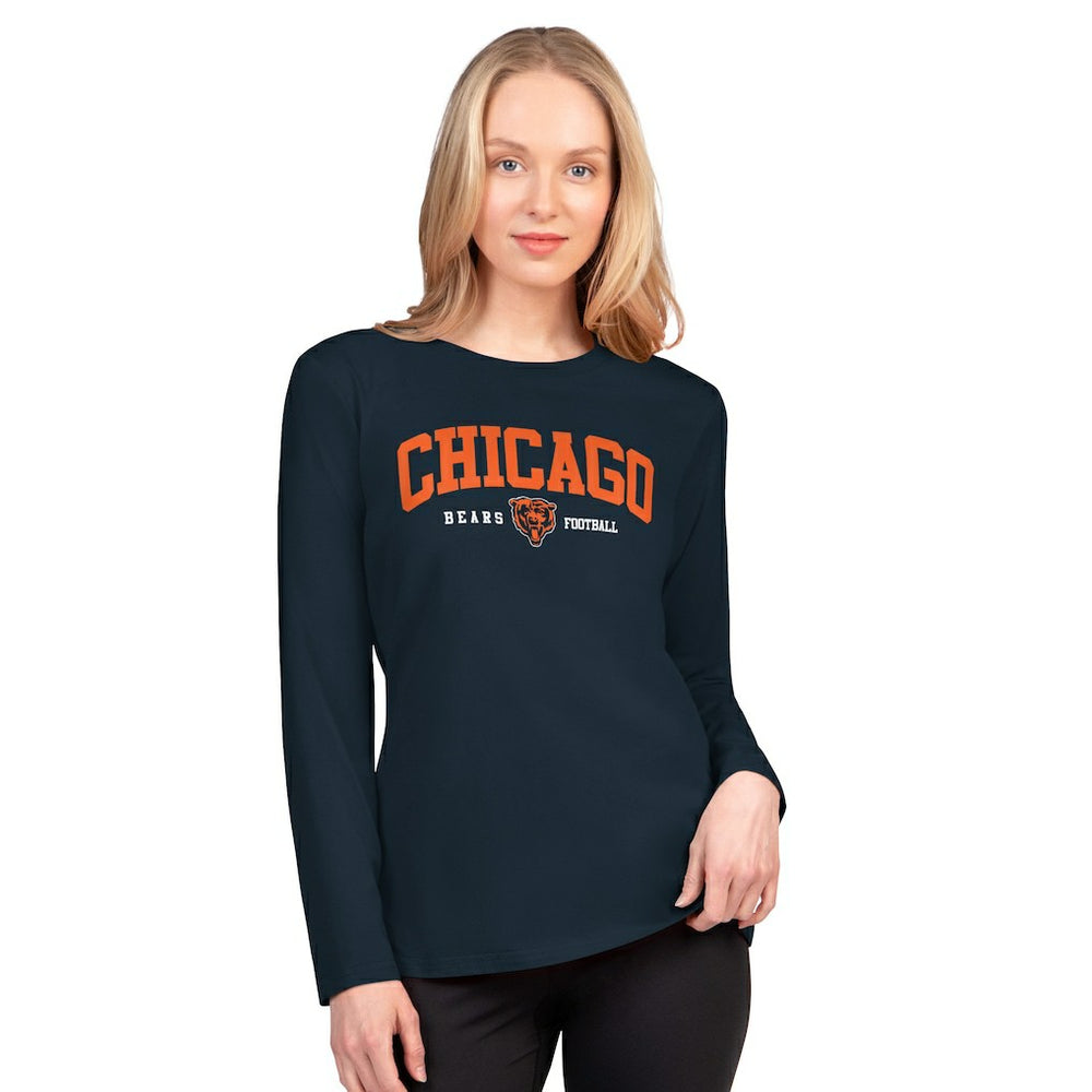 Chicago Bears G-III 4Her by Carl Banks Women's Best Play Long Sleeve T-Shirt - Navy - NFL