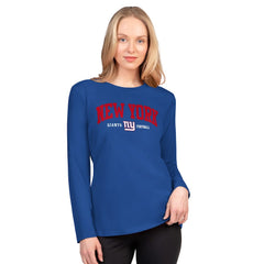 New York Giants G-III 4Her by Carl Banks Women's Best Play Long Sleeve T-Shirt - Royal - NFL