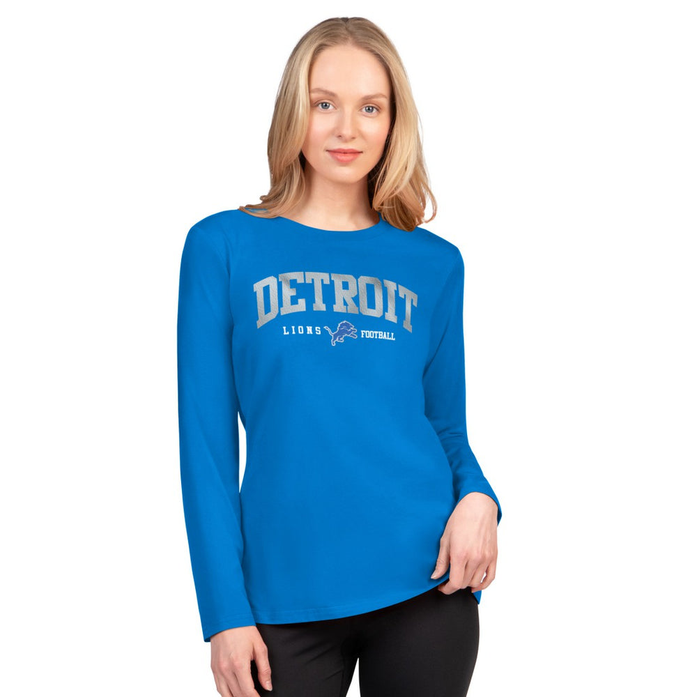 Detroit Lions G-III 4Her by Carl Banks Women's Best Play Long Sleeve T-Shirt - Blue - NFL
