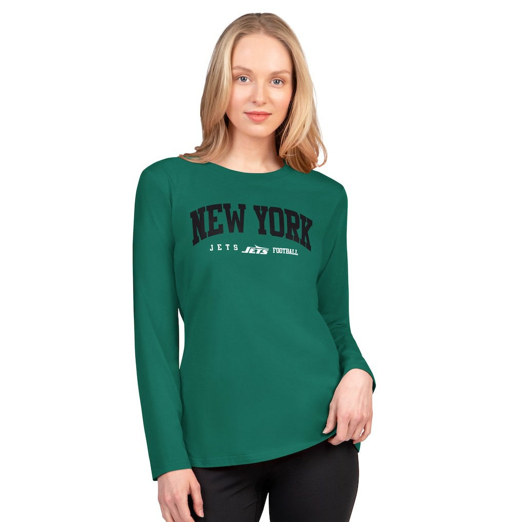 New York Jets G-III 4Her by Carl Banks Women's Best Play Long Sleeve T-Shirt - Green - NFL