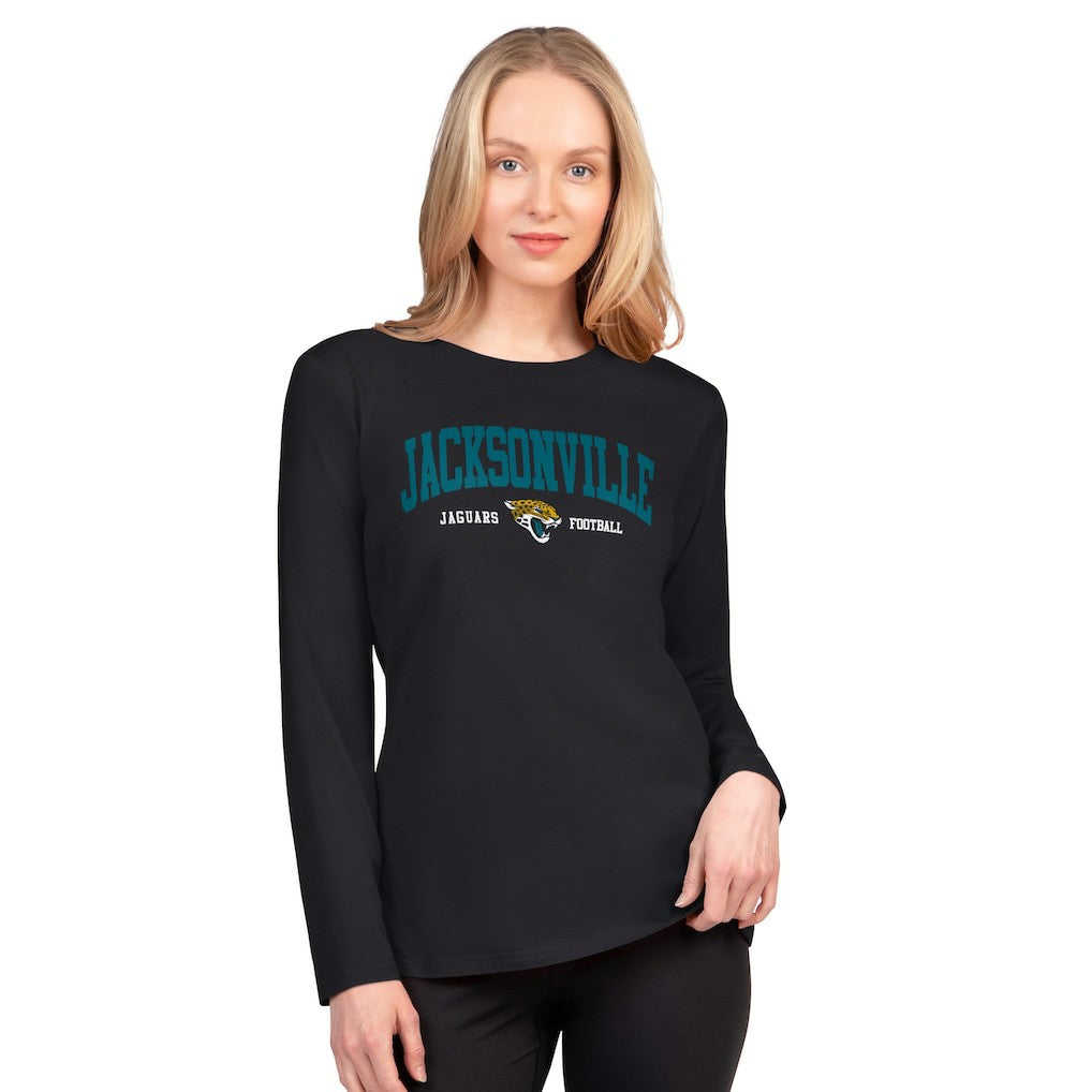 Jacksonville Jaguars G-III 4Her by Carl Banks Women's Best Play Long Sleeve T-Shirt - Black - NFL
