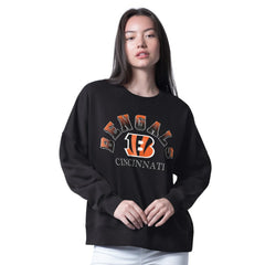 Cincinnati Bengals G-III 4Her by Carl Banks Women's Oversized Feud Sweatshirt - Black - NFL
