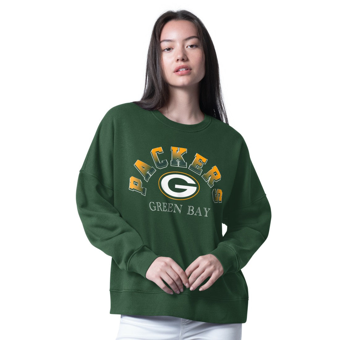 Green Bay Packers G-III 4Her by Carl Banks Women's Oversized Feud Sweatshirt - Green - NFL
