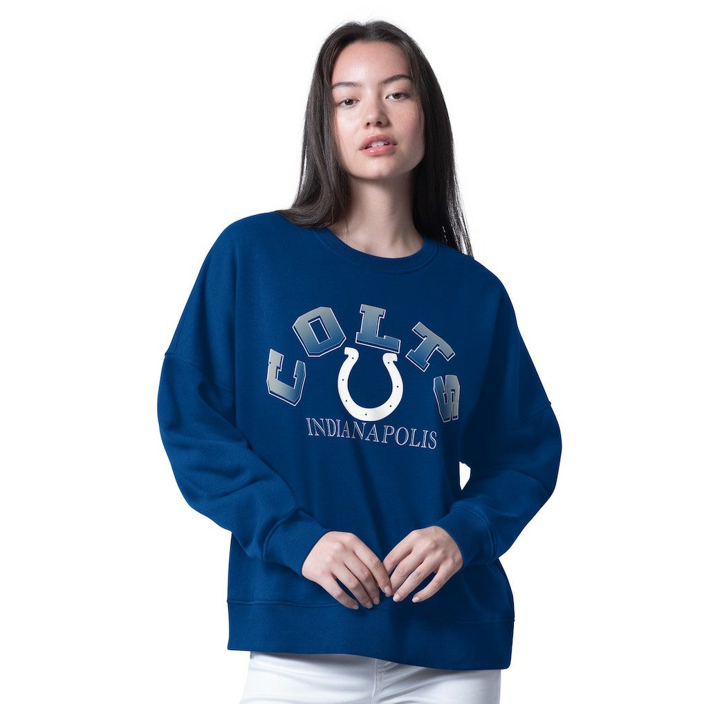 Indianapolis Colts G-III 4Her by Carl Banks Women's Oversized Feud Sweatshirt - Royal - NFL
