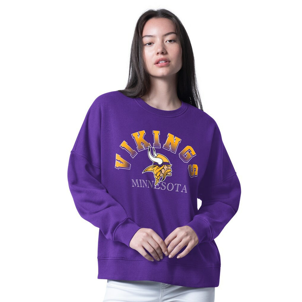 Minnesota Vikings G-III 4Her by Carl Banks Women's Oversized Feud Sweatshirt - Purple - NFL