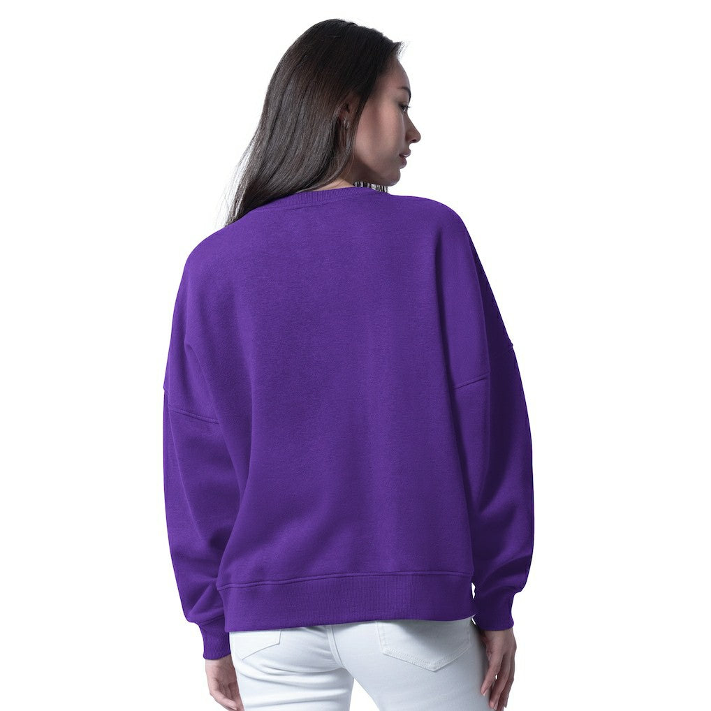 Minnesota Vikings G-III 4Her by Carl Banks Women's Oversized Feud Sweatshirt - Purple - NFL