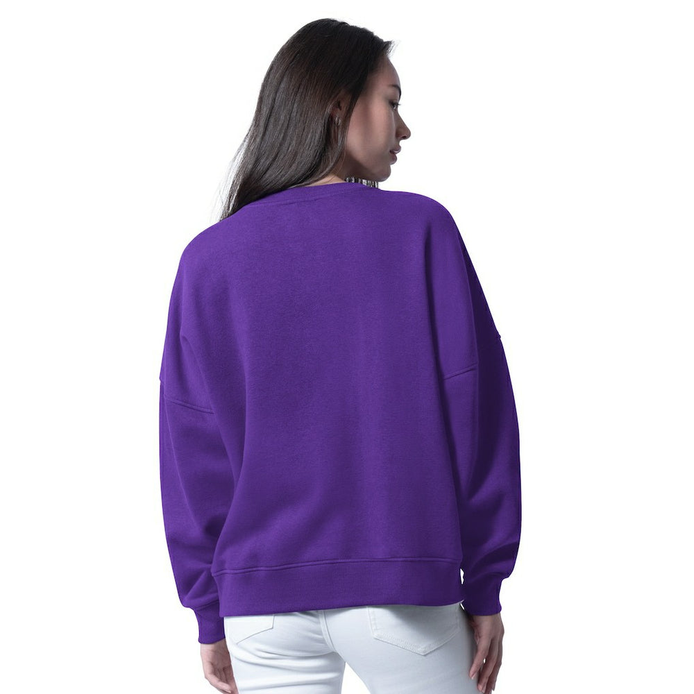 Minnesota Vikings G-III 4Her by Carl Banks Women's Oversized Feud Sweatshirt - Purple - NFL