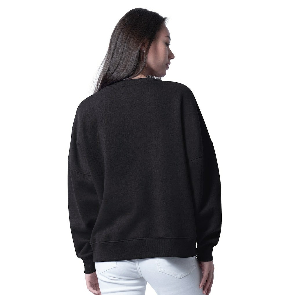 New Orleans Saints G-III 4Her by Carl Banks Women's Oversized Feud Sweatshirt - Black - NFL