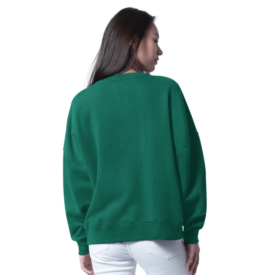 New York Jets G-III 4Her by Carl Banks Women's Oversized Feud Sweatshirt - Green - NFL