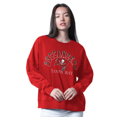 Tampa Bay Buccaneers G-III 4Her by Carl Banks Women's Oversized Feud Sweatshirt - Red - NFL
