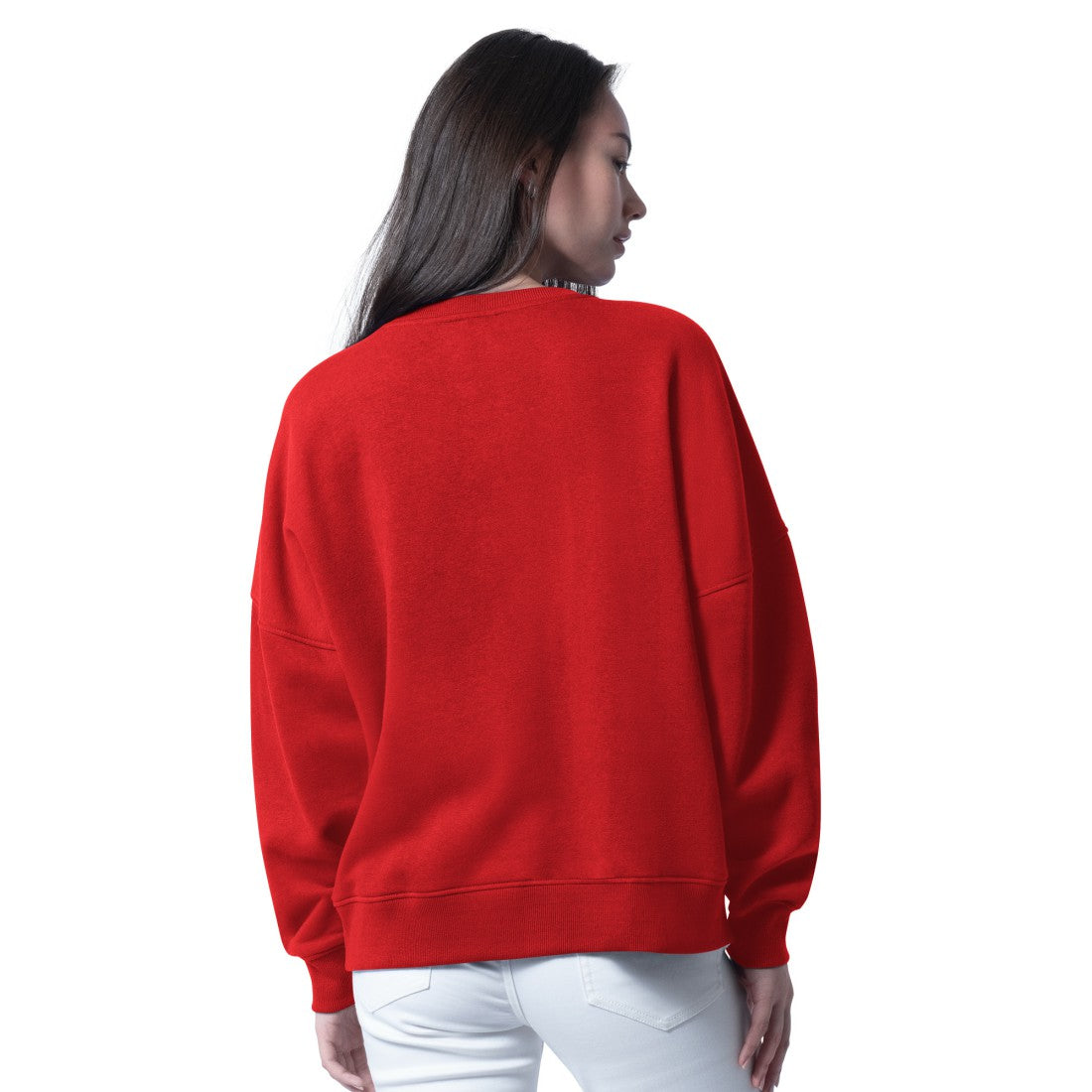 Tampa Bay Buccaneers G-III 4Her by Carl Banks Women's Oversized Feud Sweatshirt - Red - NFL