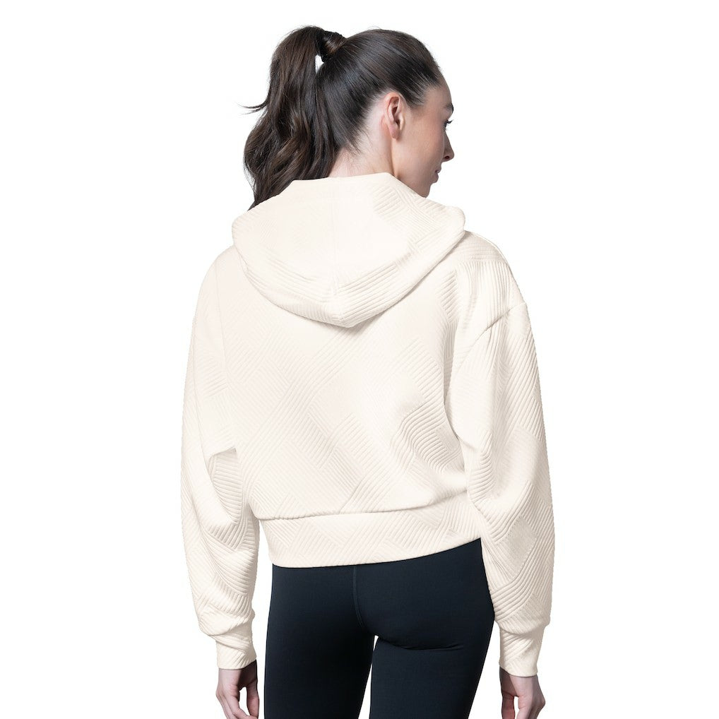Carolina Panthers MSX by Michael Strahan Women's Eleanor Full-Zip Hoodie - Cream - NFL