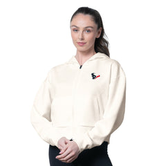 Houston Texans MSX by Michael Strahan Women's Eleanor Full-Zip Hoodie - Cream - NFL